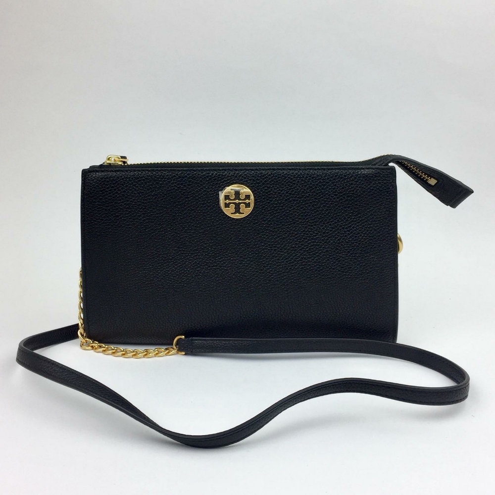 Tory Burch Everly Leather Mini Crossbody B…